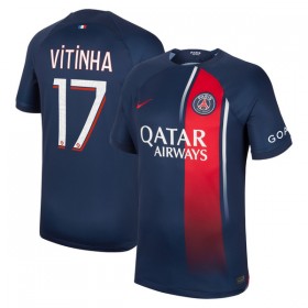Paris Saint-Germain 2023-24 Vitinha 17 Fotbollströjor Hemma tröja Kortärmad